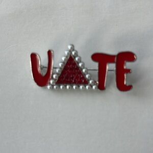 Delta Sigma Theta Sorority Inc. Vote Pin Brooch Smaller